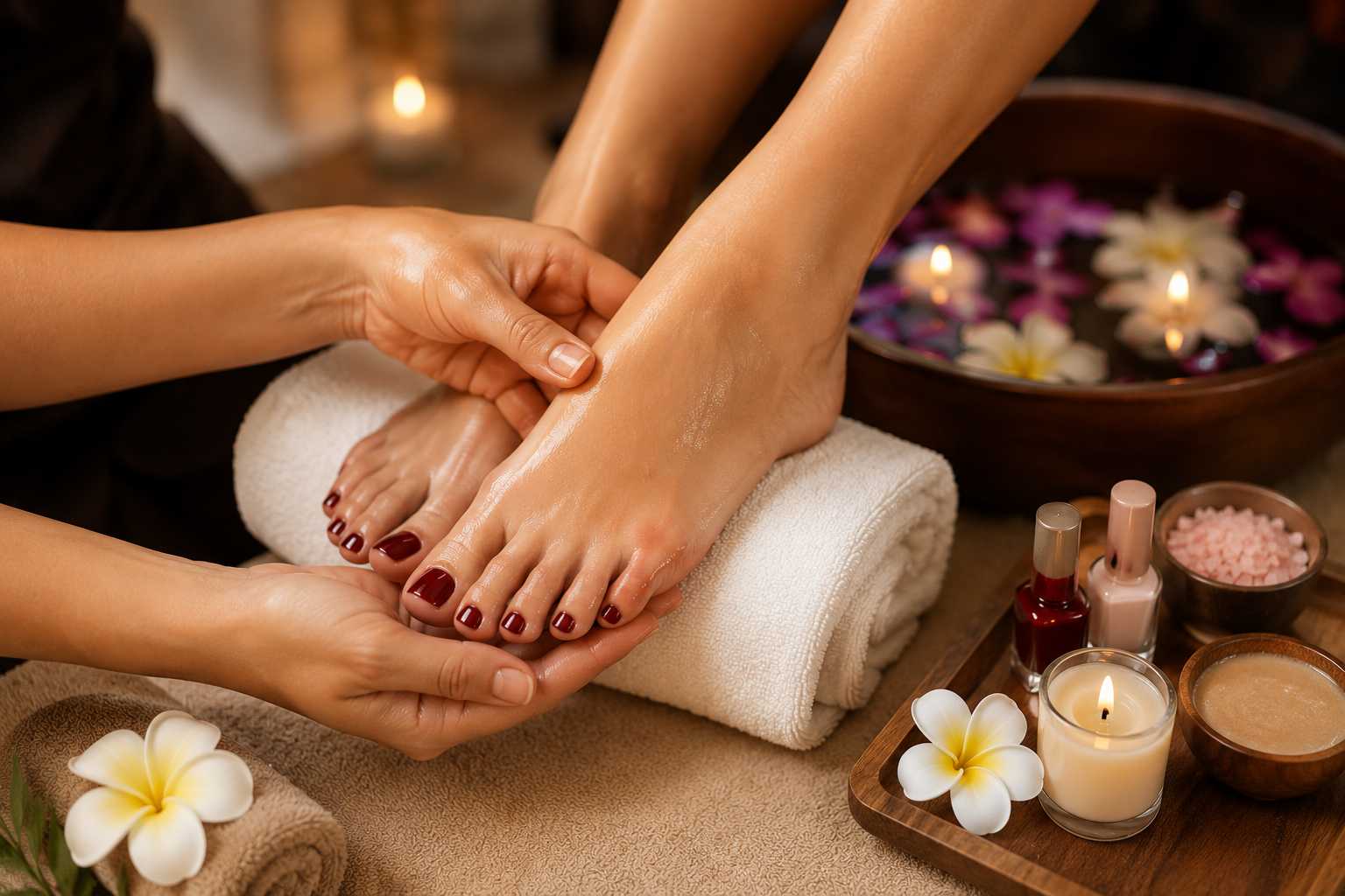Special Pedicure (Massage + Polish)