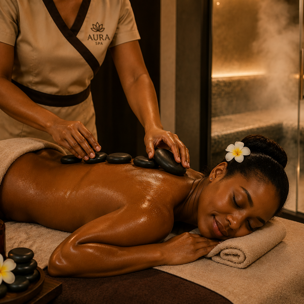 Hot Stone Massage + Free Steam